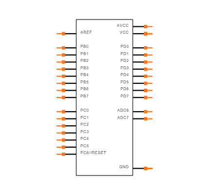 ATMEGA328P-AU Symbol