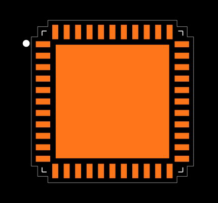DSPIC30F4011-20I/ML Footprint