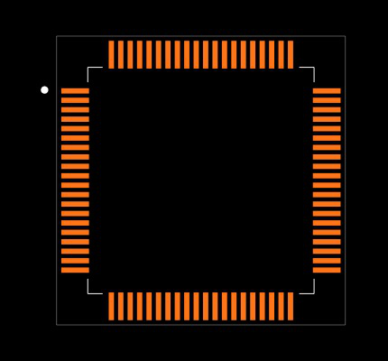 DSPIC30F5013T-20I/PT Footprint