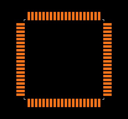DSPIC30F6013-30I/PF Footprint