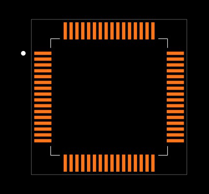 DSPIC30F6015-30I/PT Footprint