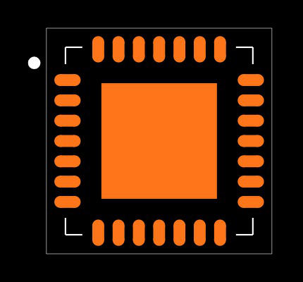 DSPIC33FJ64GP202-I/MM Footprint