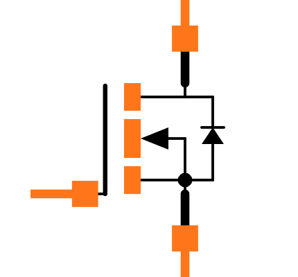 IRF540ZPBF. Symbol