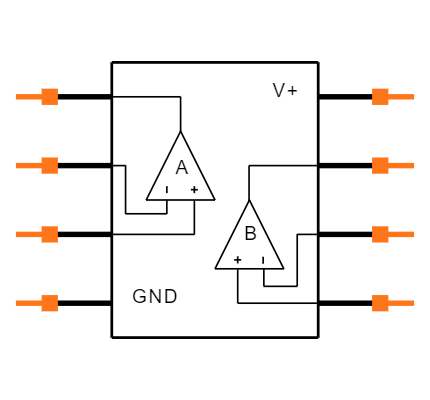 LM358M/NOPB Symbol