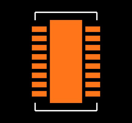LTC4267CDHC Footprint