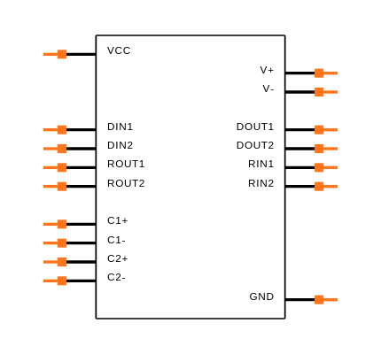 MAX3232ECDR Symbol