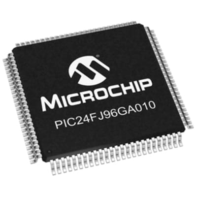 16-bit PICs PIC24FJ96GA010-I/PF by Microchip Technology