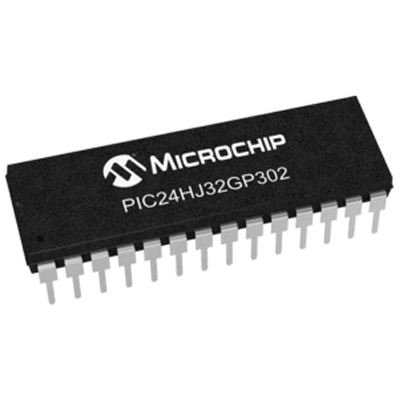 16-bit PICs PIC24HJ32GP302-E/SP by Microchip Technology