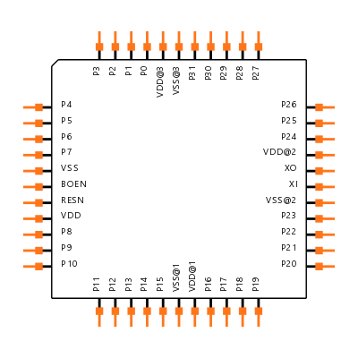 P8X32A-Q44 Symbol