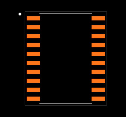 PIC24FJ16MC101-E/SO Footprint