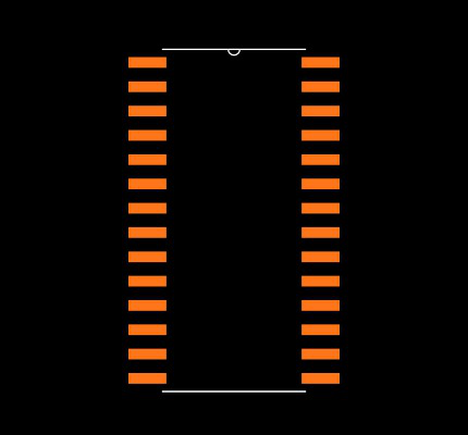 PIC24HJ32GP302-E/SO Footprint