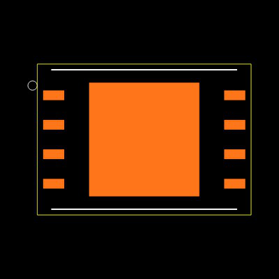SST25VF032B-80-4I-QAE Footprint