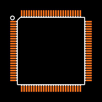 STM32F407VET6 Footprint